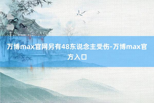 万博max官网另有48东说念主受伤-万博max官方入口