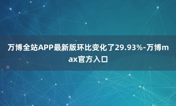 万博全站APP最新版环比变化了29.93%-万博max官方入口